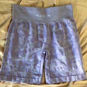 Lilac Purple camo NVGTN shorts